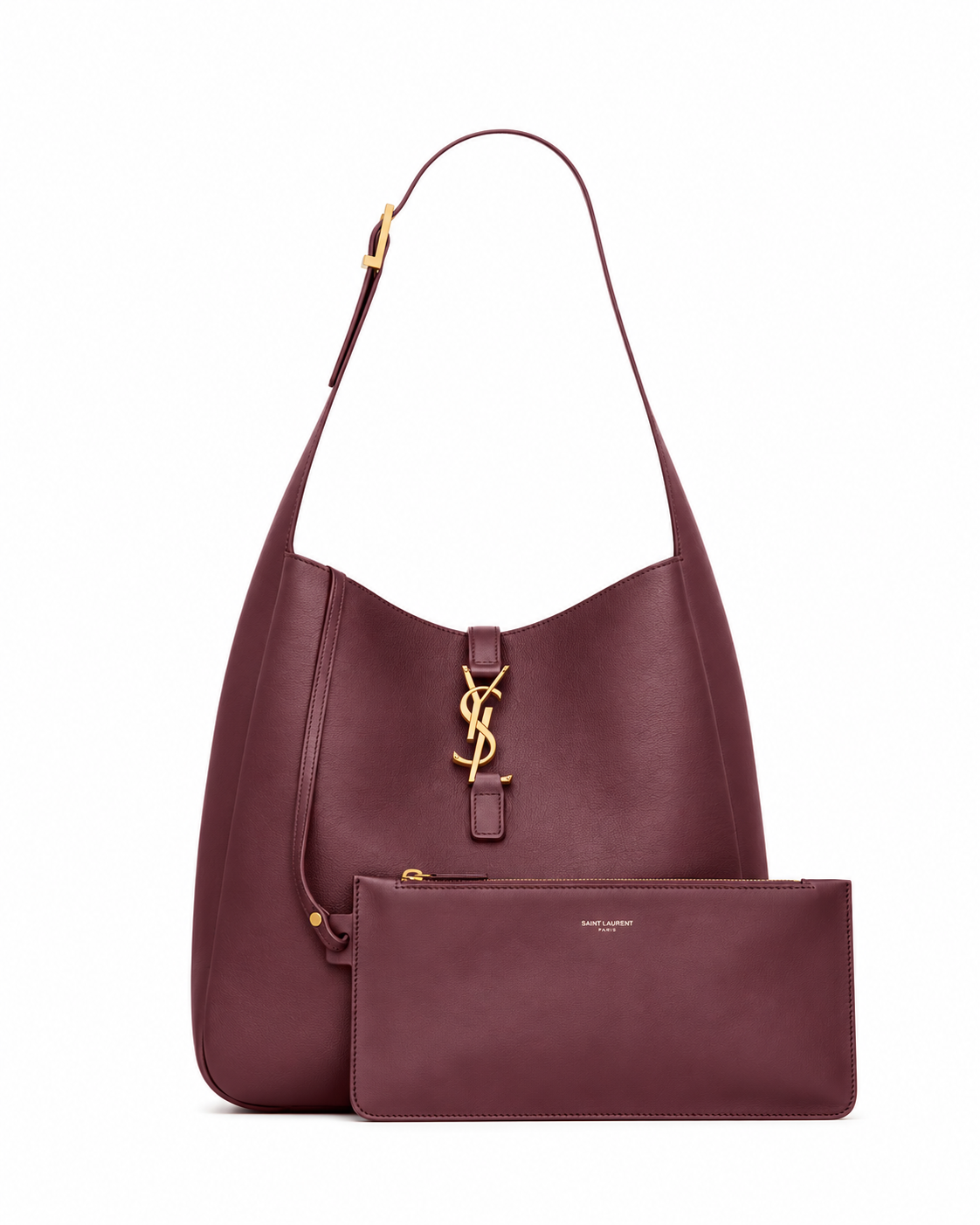 Le 5 à 7 Grained Leather Large Bucket Bag