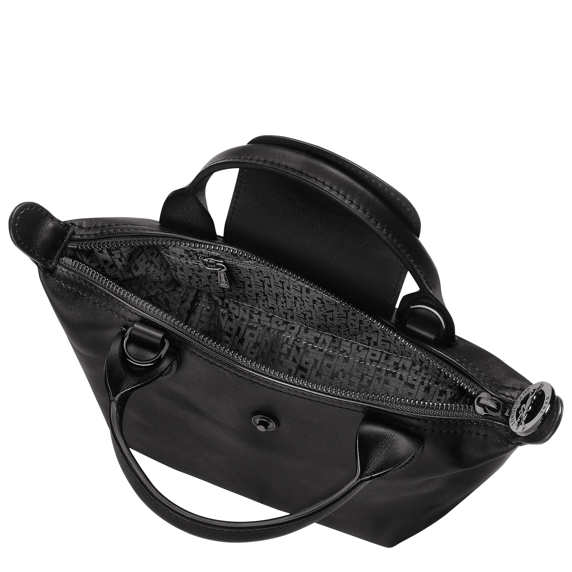 Le Pliage Xtra XS Leather Top Handle Bag – Black