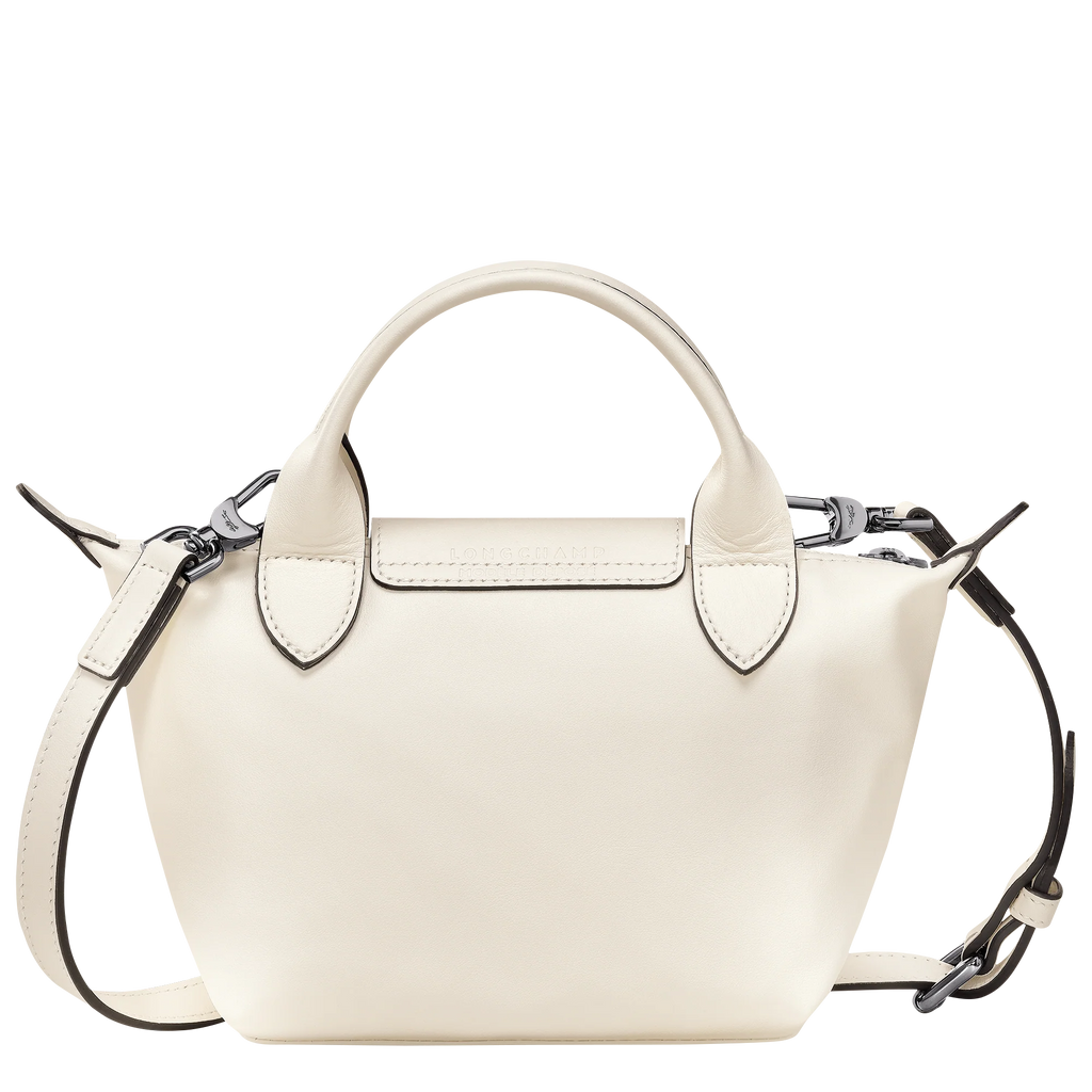 Le Pliage Xtra XS Leather Top Handle Bag – Ecru