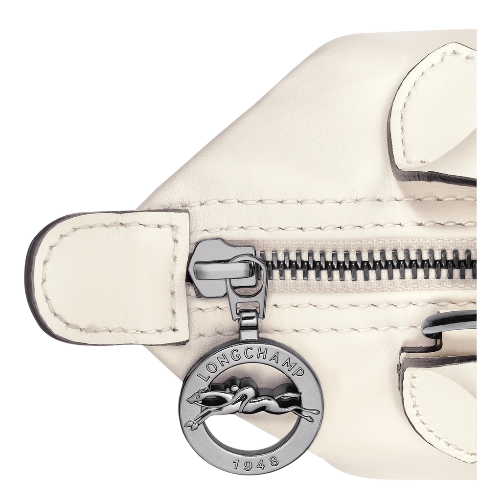Le Pliage Xtra XS Leather Top Handle Bag – Ecru