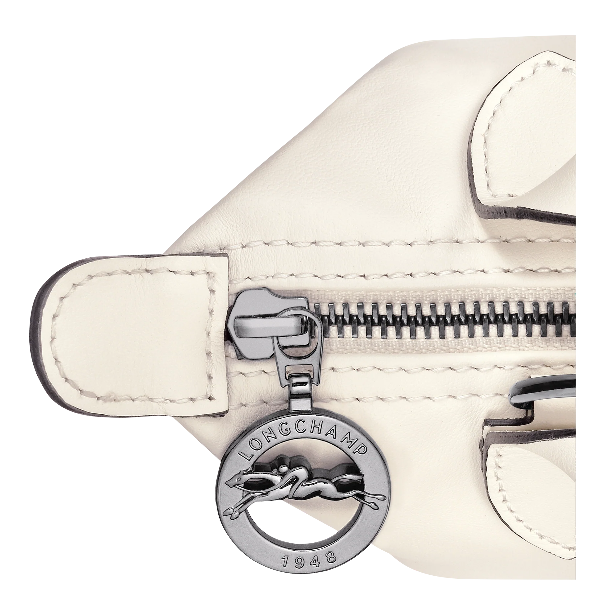Le Pliage Xtra XS Leather Top Handle Bag – Ecru