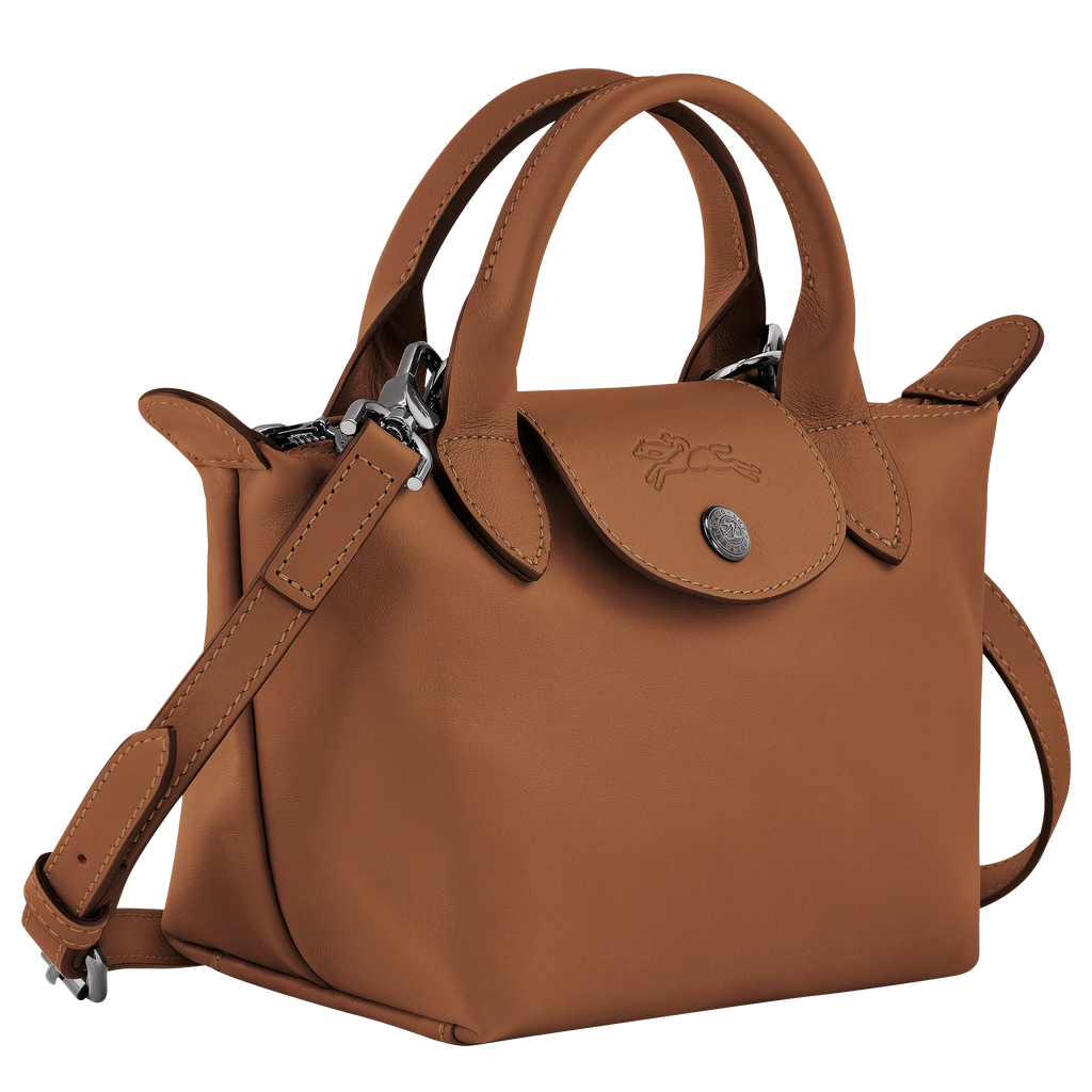 Le Pliage Xtra XS Leather Top Handle Bag – Cognac