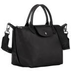 Le Pliage Xtra Small Leather Top Handle Bag – Black