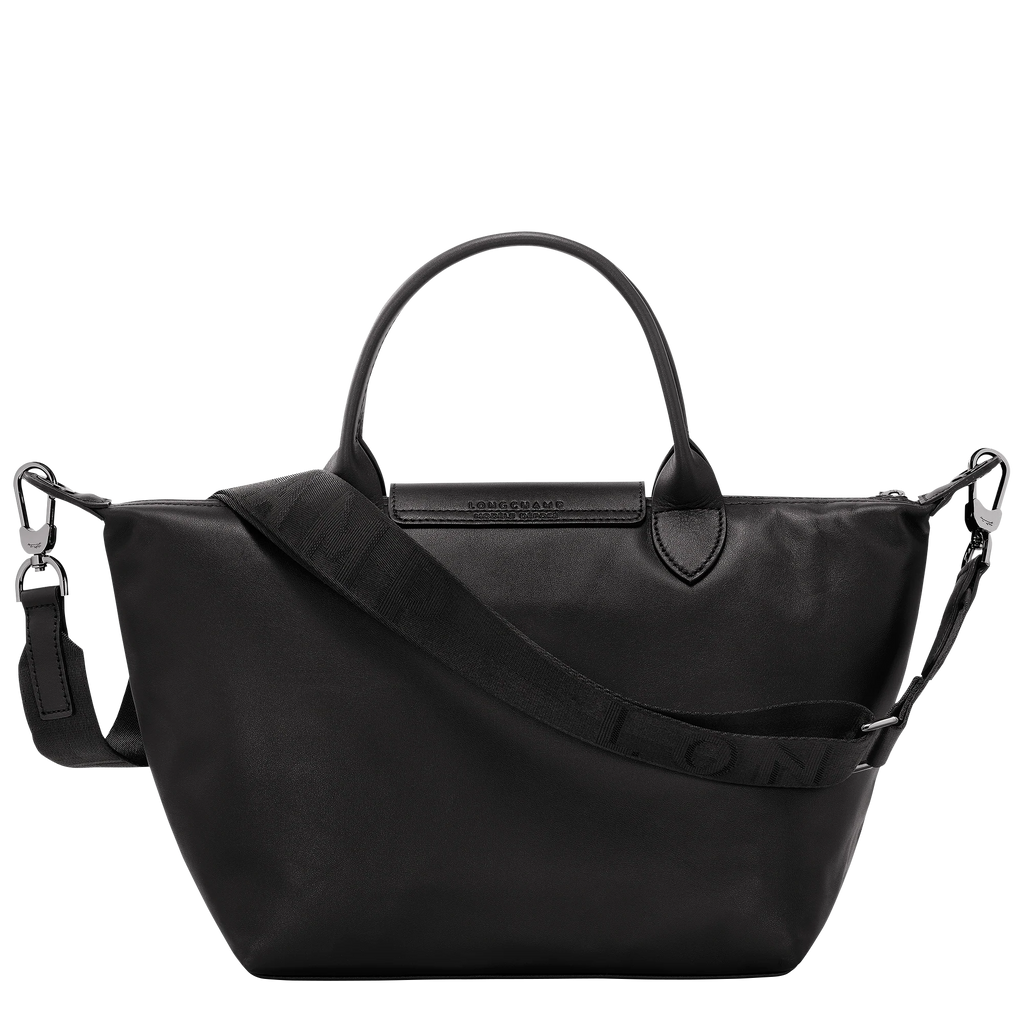 Le Pliage Xtra Small Leather Top Handle Bag – Black
