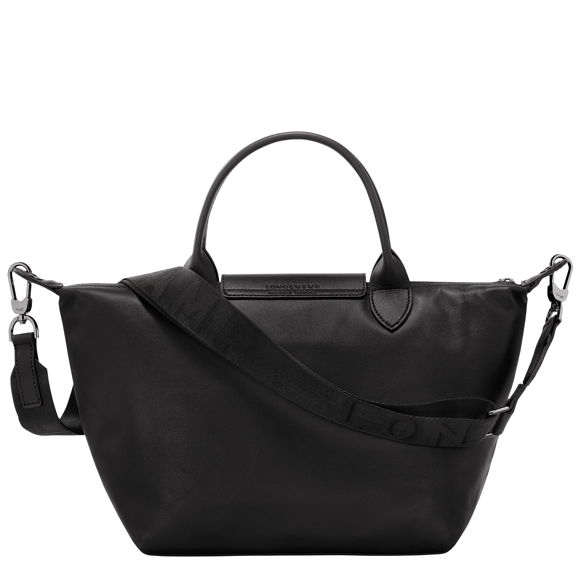 Le Pliage Xtra Small Leather Top Handle Bag – Black