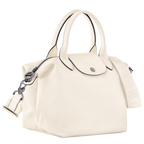 Le Pliage Xtra Small Leather Top Handle Bag – Ecru