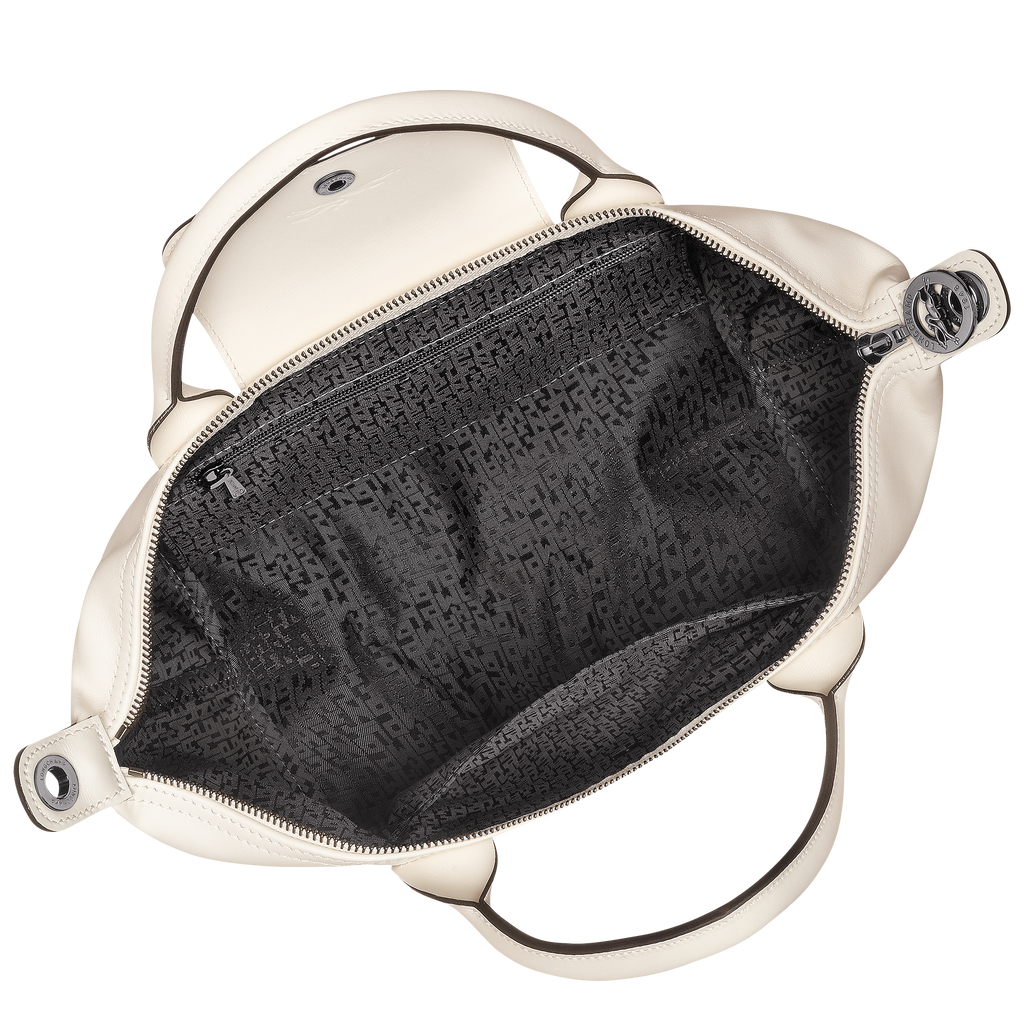 Le Pliage Xtra Small Leather Top Handle Bag – Ecru
