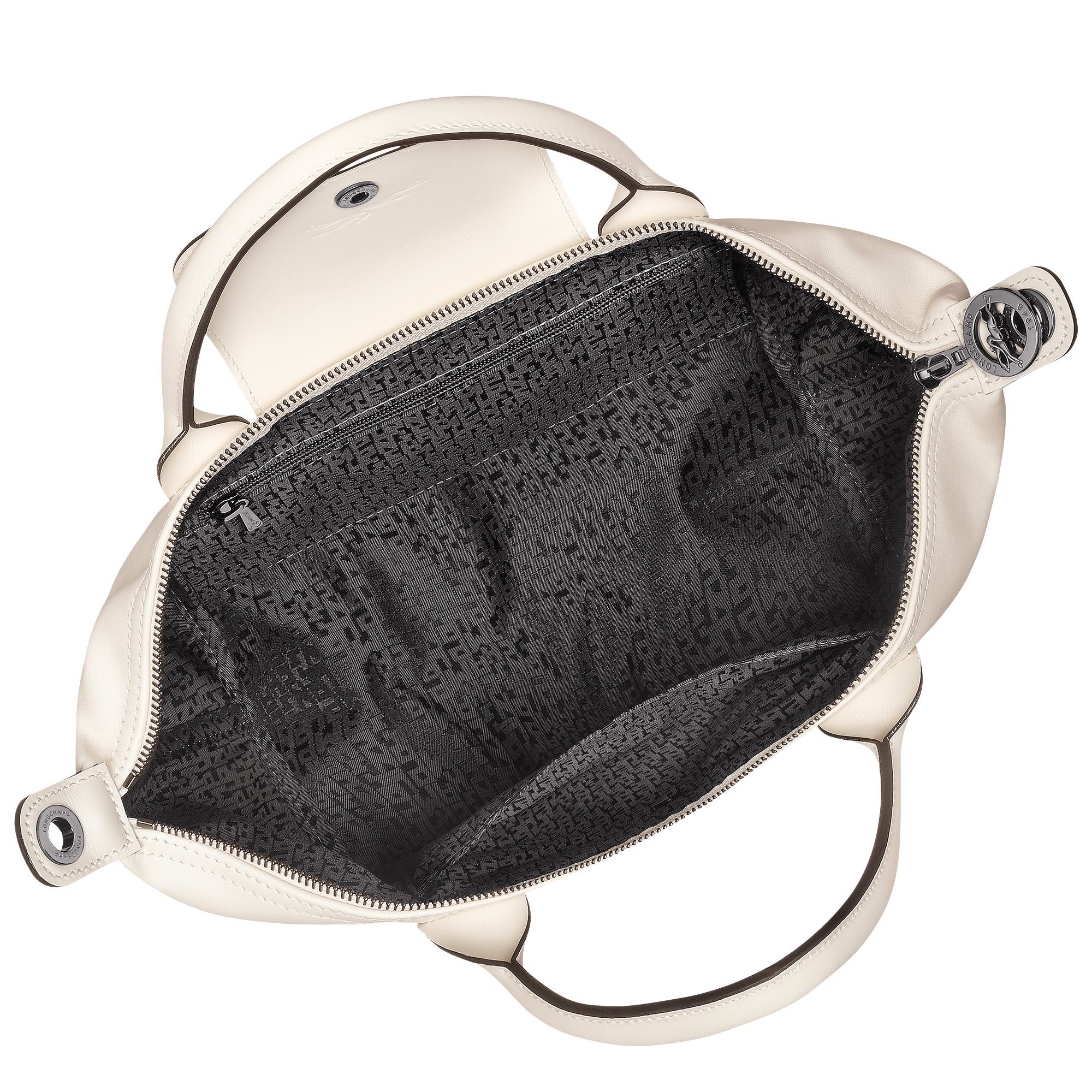 Le Pliage Xtra Small Leather Top Handle Bag – Ecru