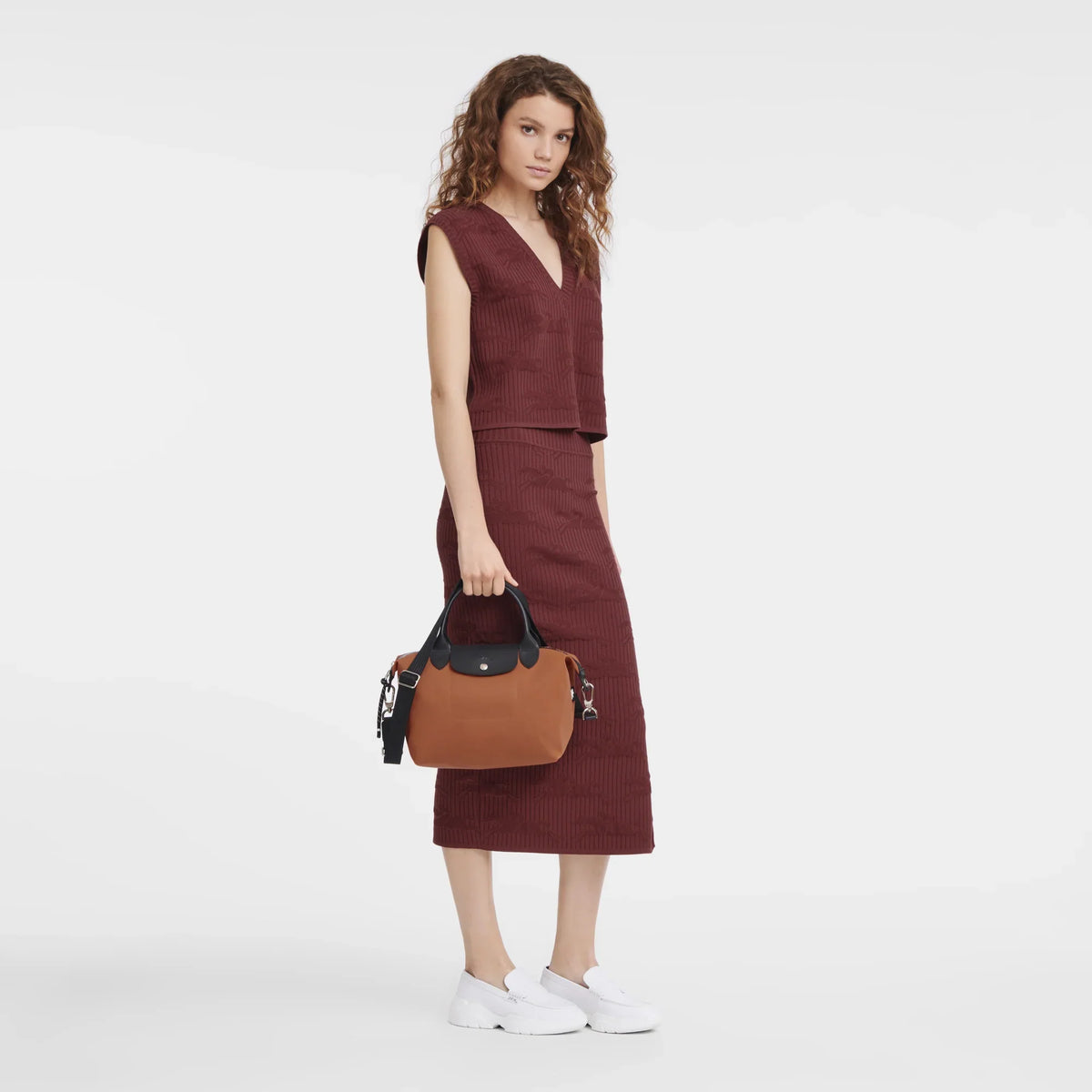 Le Pliage Energy Small Top Handle Bag – Burnt Sienna