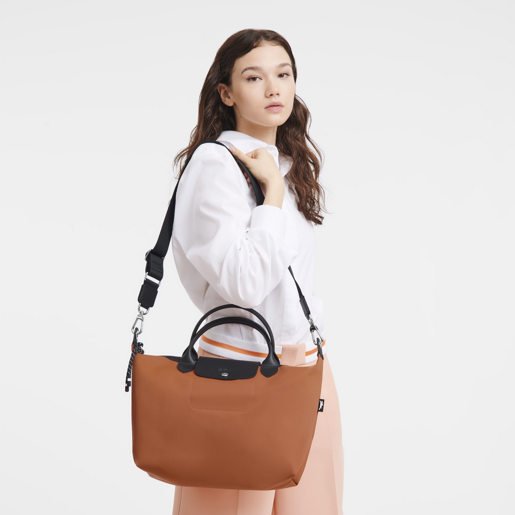 Le Pliage Energy Large Top Handle Bag – Terra Red