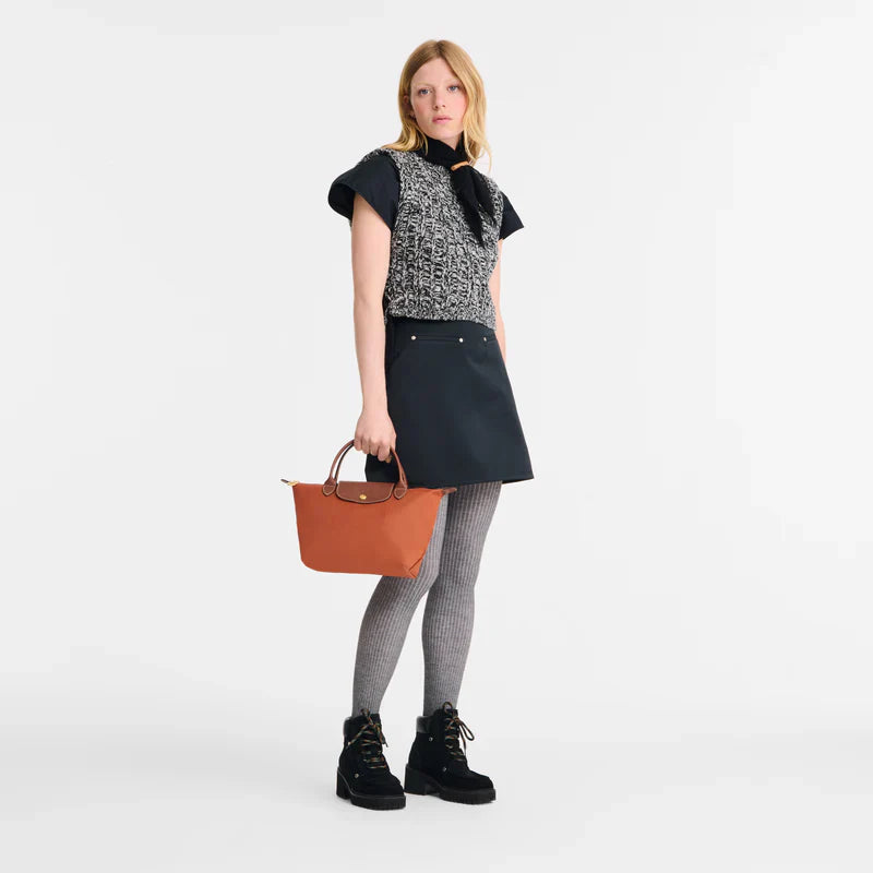 Le Pliage Original Handbag – Brick Red