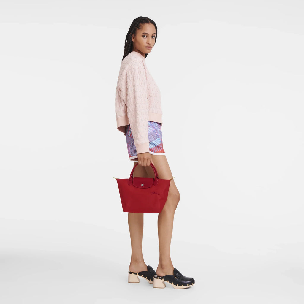 Le Pliage Green Handbag – Tomato Red