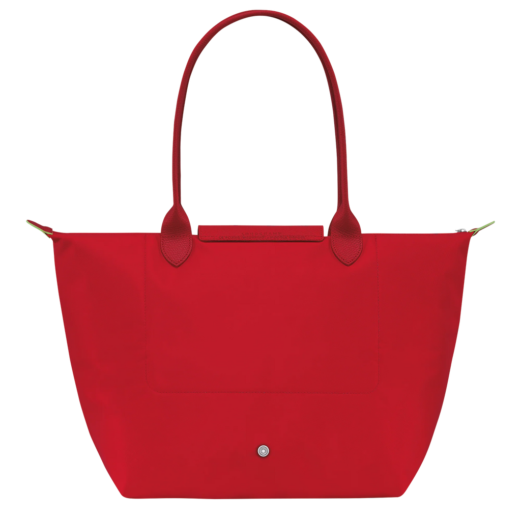 Le Pliage Green Large Tote Bag – Tomato Red