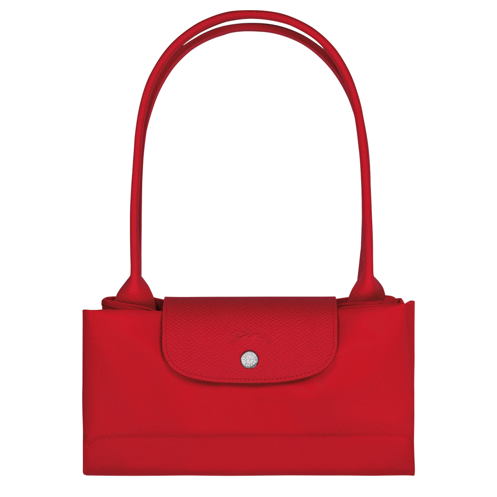 Le Pliage Green Large Tote Bag – Tomato Red