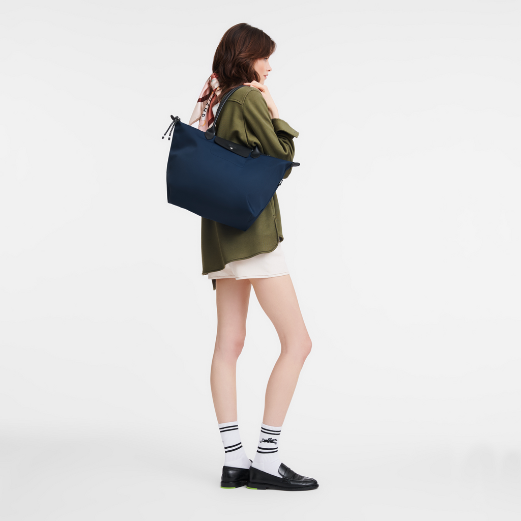 Le Pliage Energy Large Tote Bag – Navy Blue