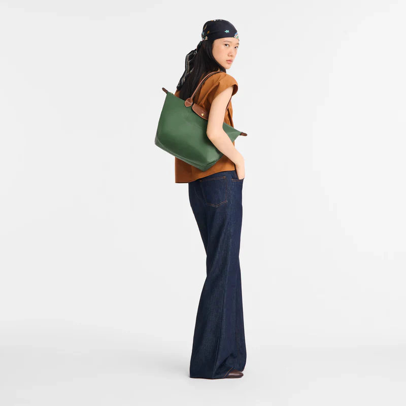 Le Pliage Original Medium Tote Bag – English Green