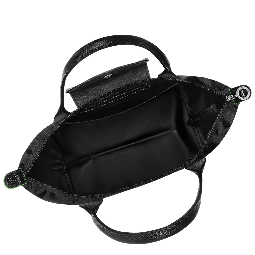 Le Pliage Green Medium Tote Bag – Black