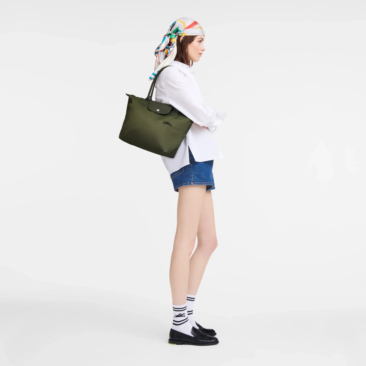 Le Pliage Green Medium Tote Bag – Forest Green