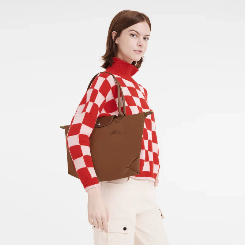 Le Pliage Green Medium Tote Bag – Cognac