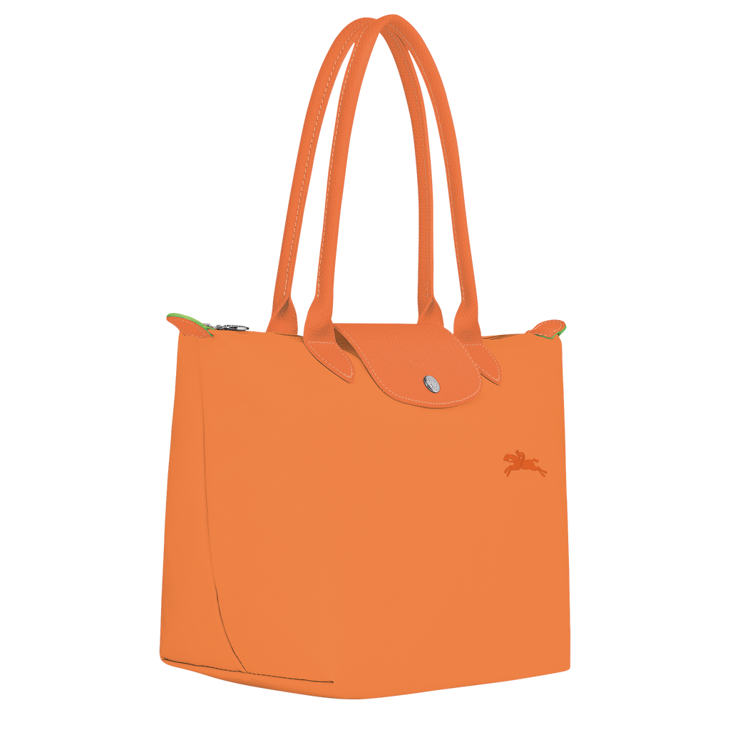 Le Pliage Green Medium Tote Bag – Orange