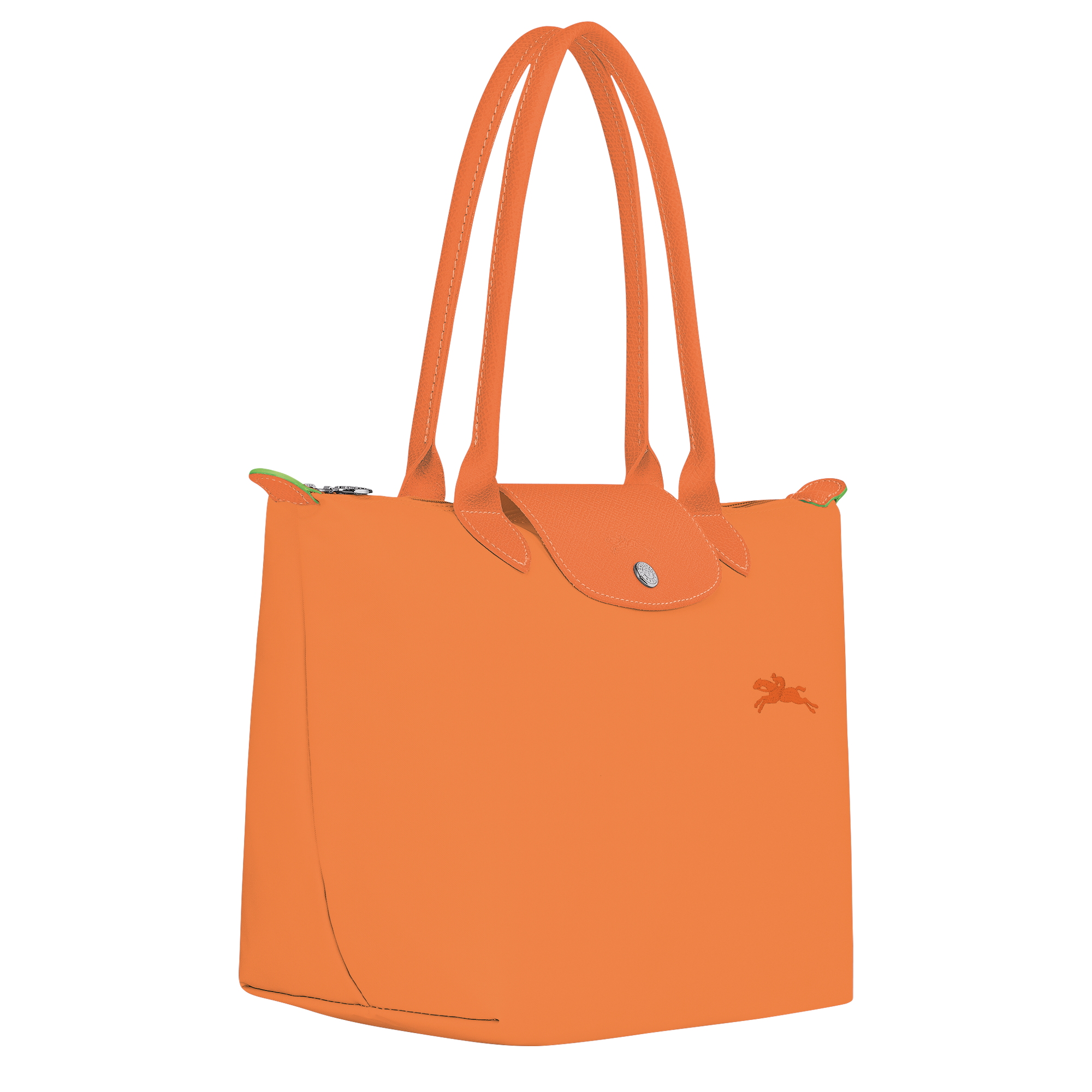 Le Pliage Green Medium Tote Bag – Orange