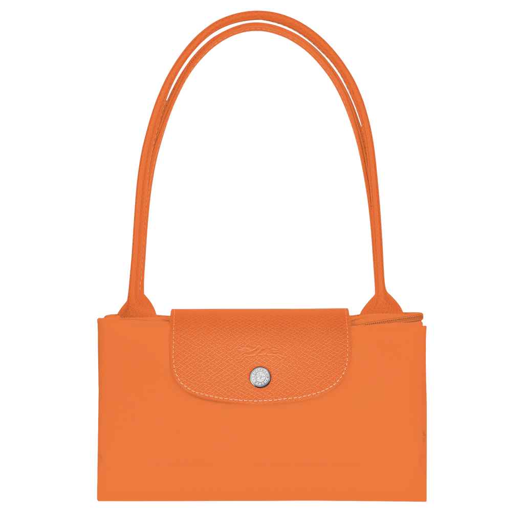 Le Pliage Green Medium Tote Bag – Orange