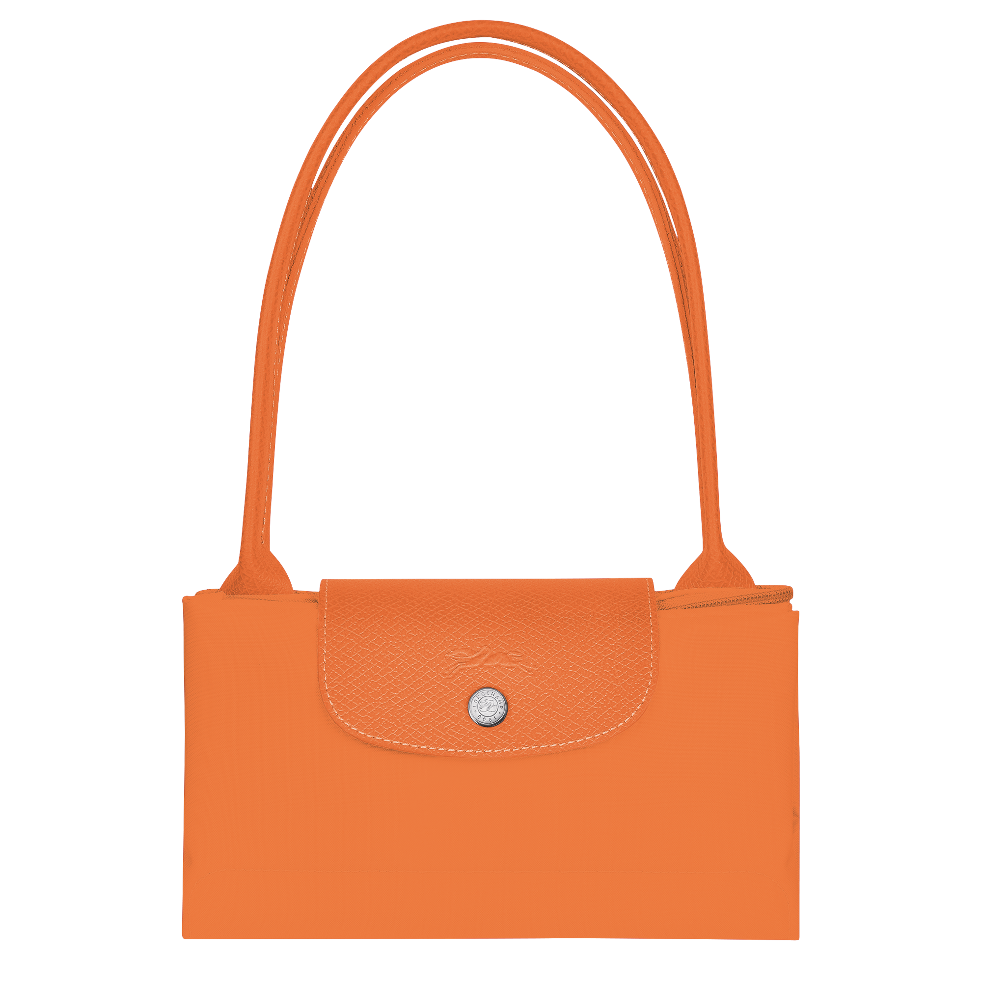 Le Pliage Green Medium Tote Bag – Orange