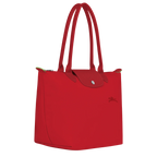 Le Pliage Green Medium Tote Bag – Tomato Red