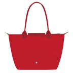 Le Pliage Green Medium Tote Bag – Tomato Red