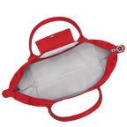 Le Pliage Green Medium Tote Bag – Tomato Red