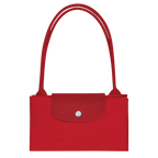 Le Pliage Green Medium Tote Bag – Tomato Red