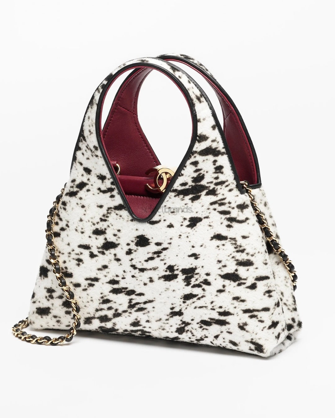 CC Monochrome Dalmatian Top Handle Bag