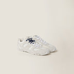 Suede and Mesh Sneakers