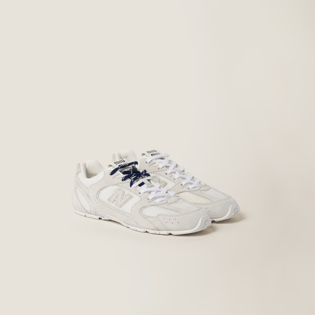 Suede and Mesh Sneakers