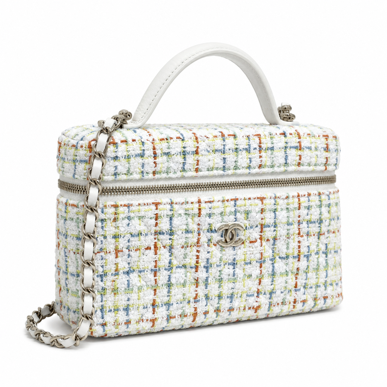 CC 2020 Tweed Vanity Case Bag