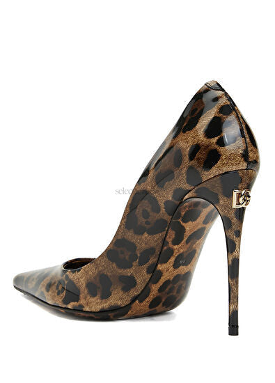 Vitello Lucido Pumps – Leopard