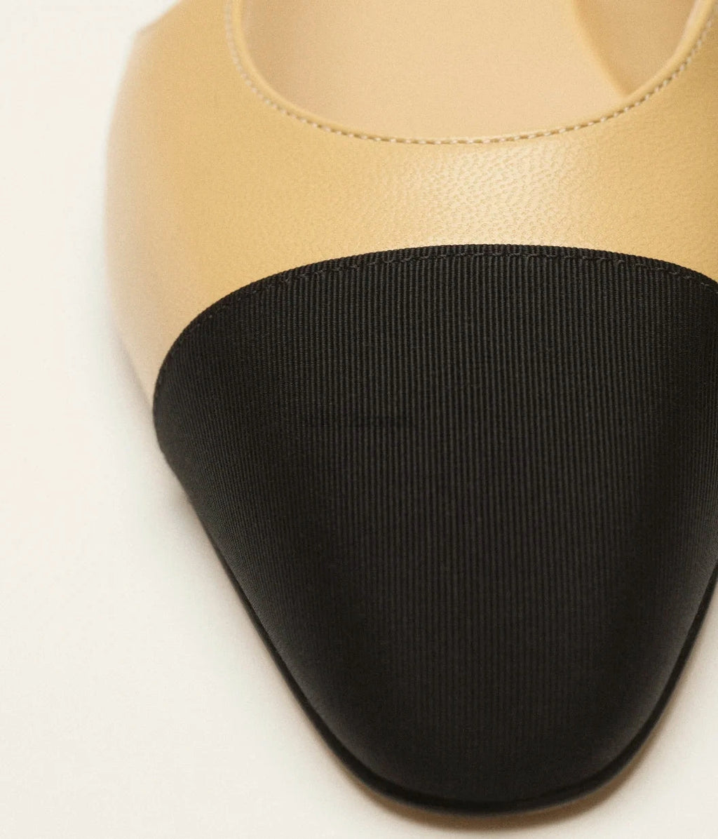 CC 20mm Two-Tone Slingbacks