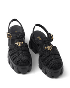 55mm Monolith Crochet Cage Sandals