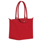 Le Pliage Green Large Tote Bag – Tomato Red