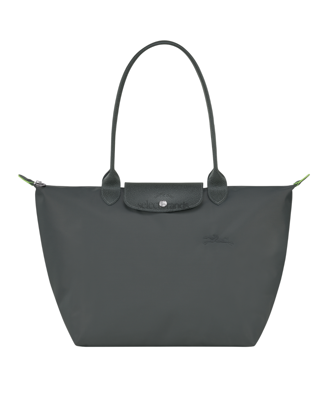 Le Pliage Green Large Tote Bag – Graphite Gray