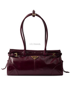 Bonnie Medium Leather Bag – Burgundy