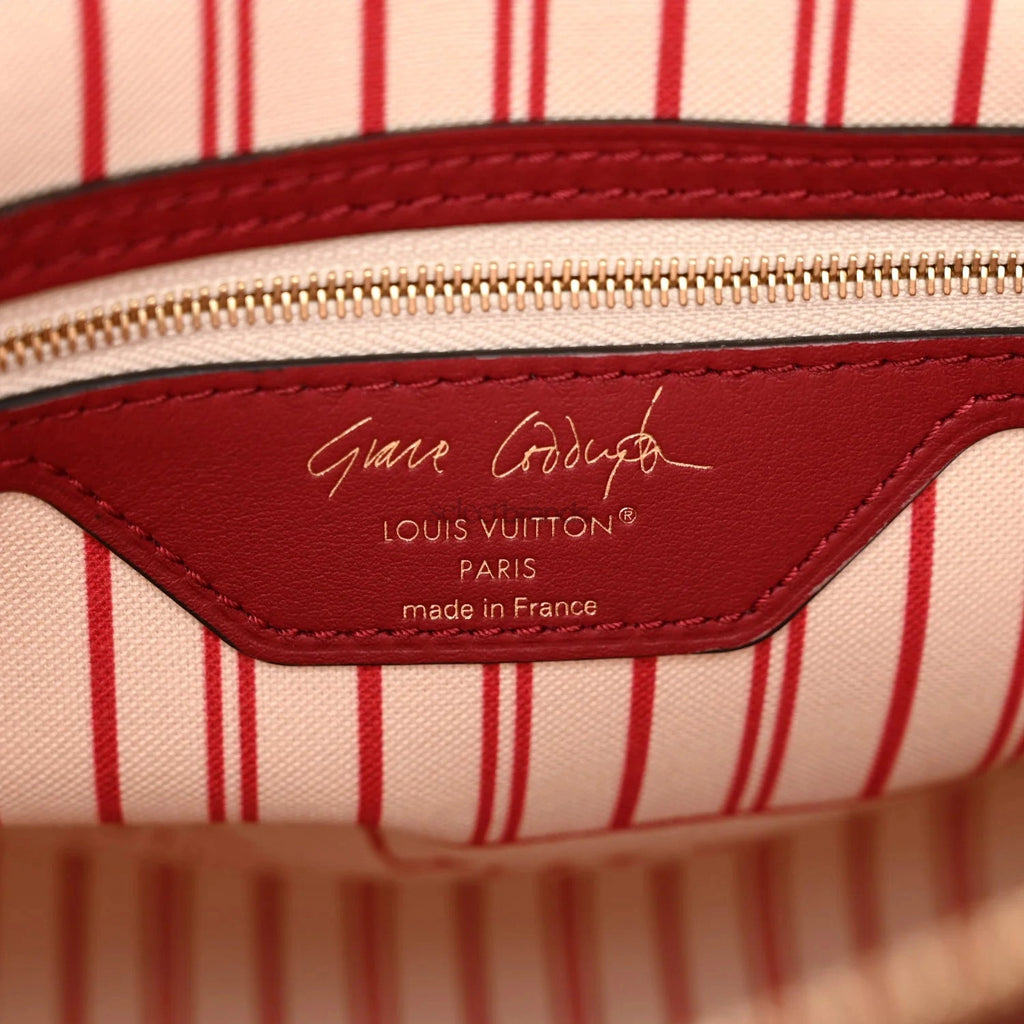 Calfskin LV Travels With Grace Coddington Speedy Soft 30 Plum Bag
