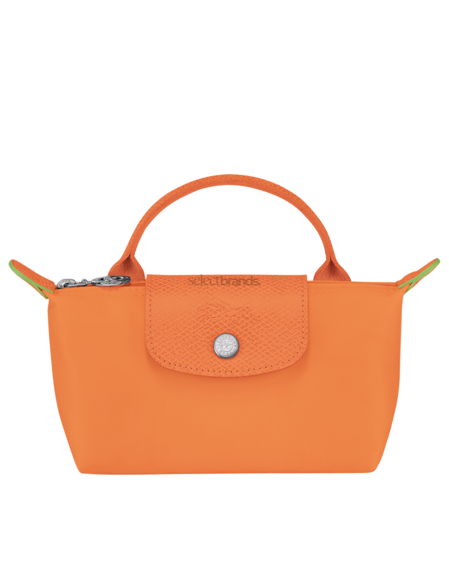 Le Pliage Green Mini Handbag – Orange (Crossbody)