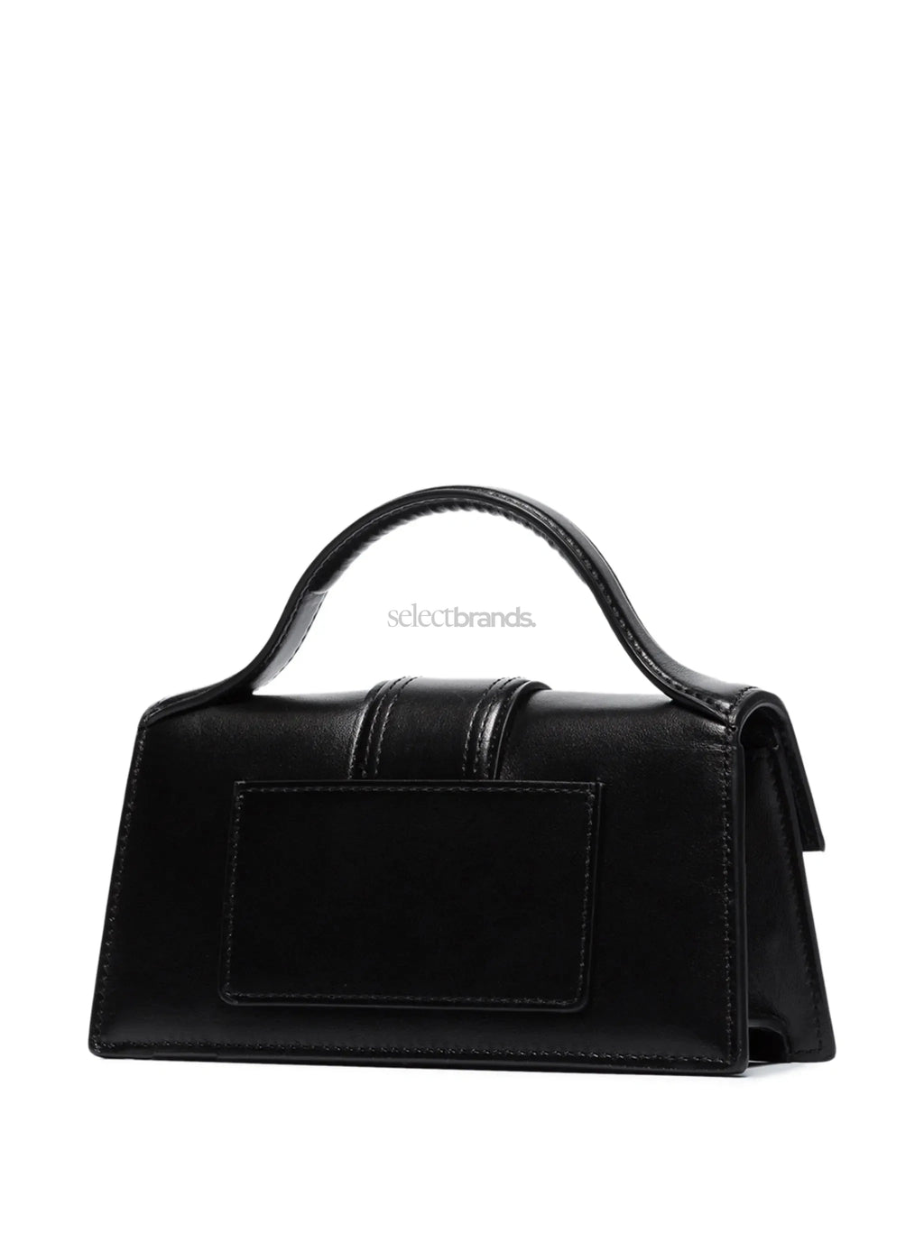 Le Bambino Glossy Leather Tote Bag – Black
