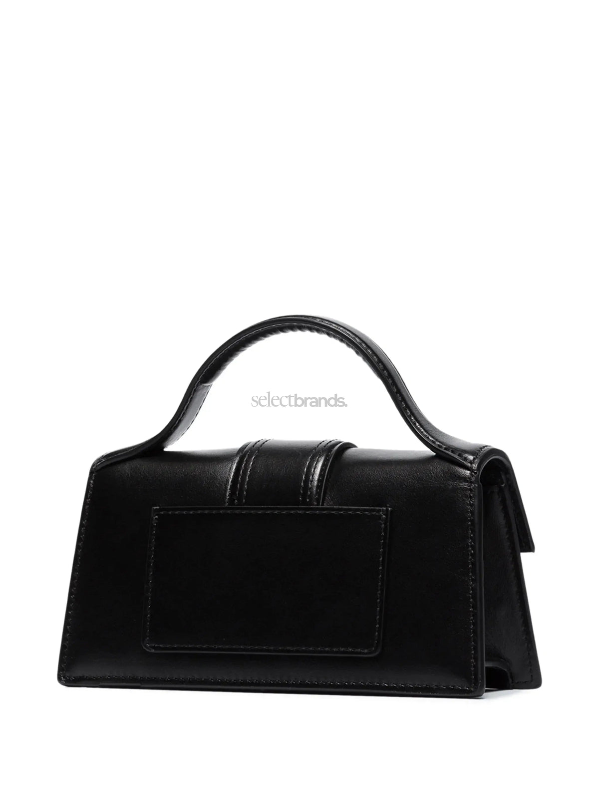 Le Bambino Glossy Leather Tote Bag – Black