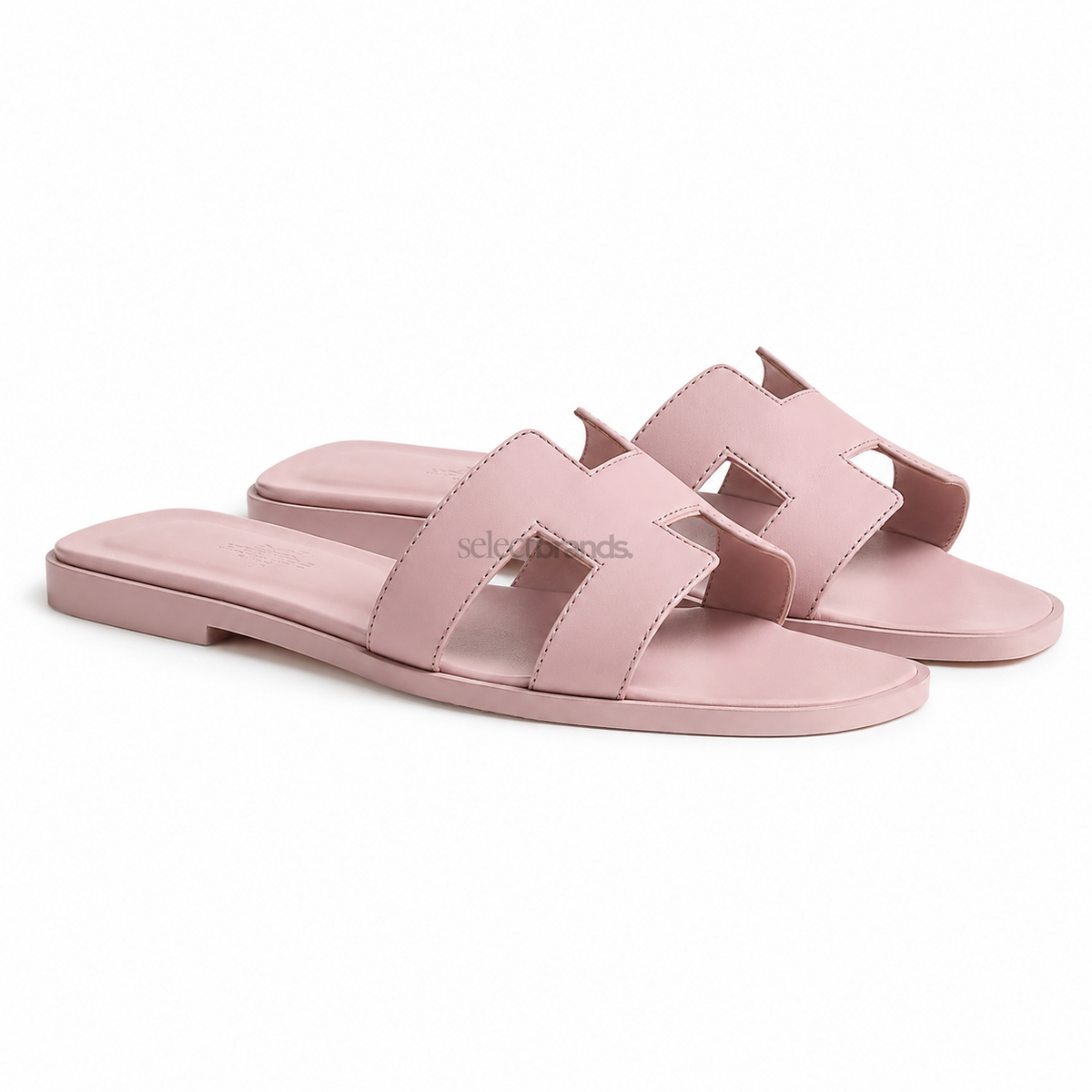 Oran Leather Slippers – Cabaret Pink