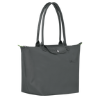 Le Pliage Green Large Tote Bag – Graphite Gray