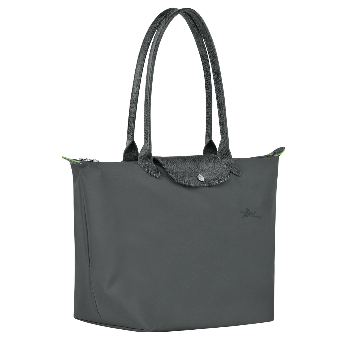 Le Pliage Green Large Tote Bag – Graphite Gray