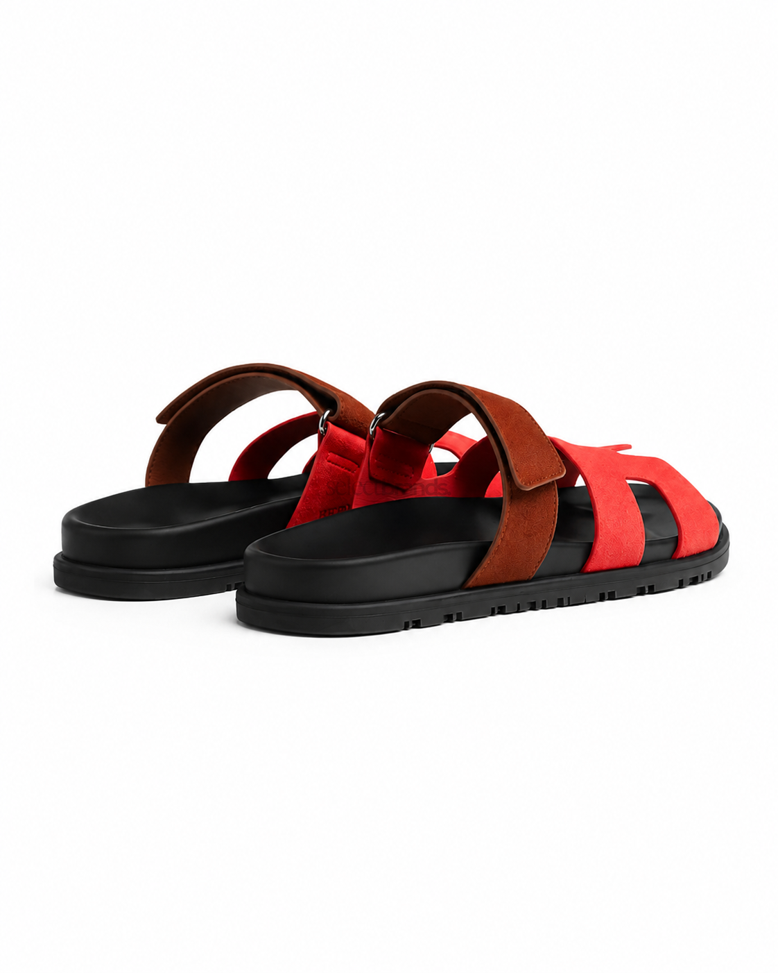 Chypre Leather Slippers – Kinetic Red