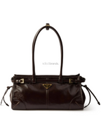 Bonnie Medium Leather Bag – Dark Brown